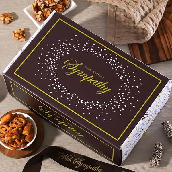 BROADWAY BASKETEERS SYMPATHY GIFTS BOX – GOURMET SYMPATHY GIFT BASKET WITH ASSORTED TREATS – THOUGHTFUL CARE PACKAGE, CONDOLENCES GIFT FOR LOSS, BEREAVEMENT, GRIEF, FUNERAL, MEMORIAL OR KOSHER SHIVA