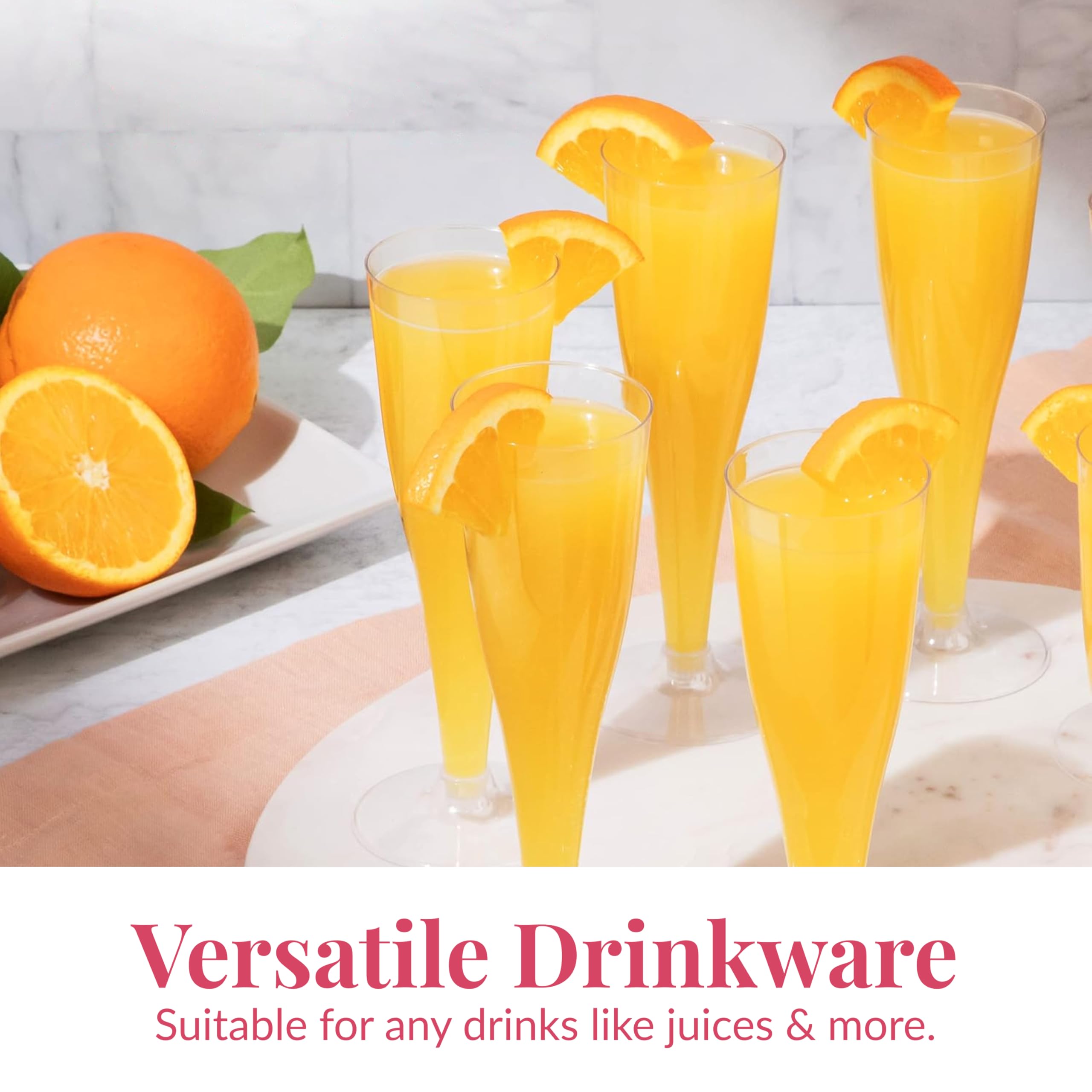 Plastic Champagne Flutes