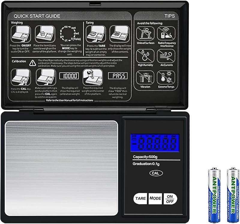 Golden Beads Mini Pocket Scale 0.01g-500g Digital Kitchen Scale