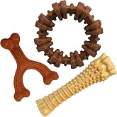 Nylabone Power Chew Customer Favorites Dog Chew Toys, 3 Count, Large | Flavor Medley, peanut butter, and beef flavor, durable dog toys for aggressive chewers, for large breeds up to 50 lbs