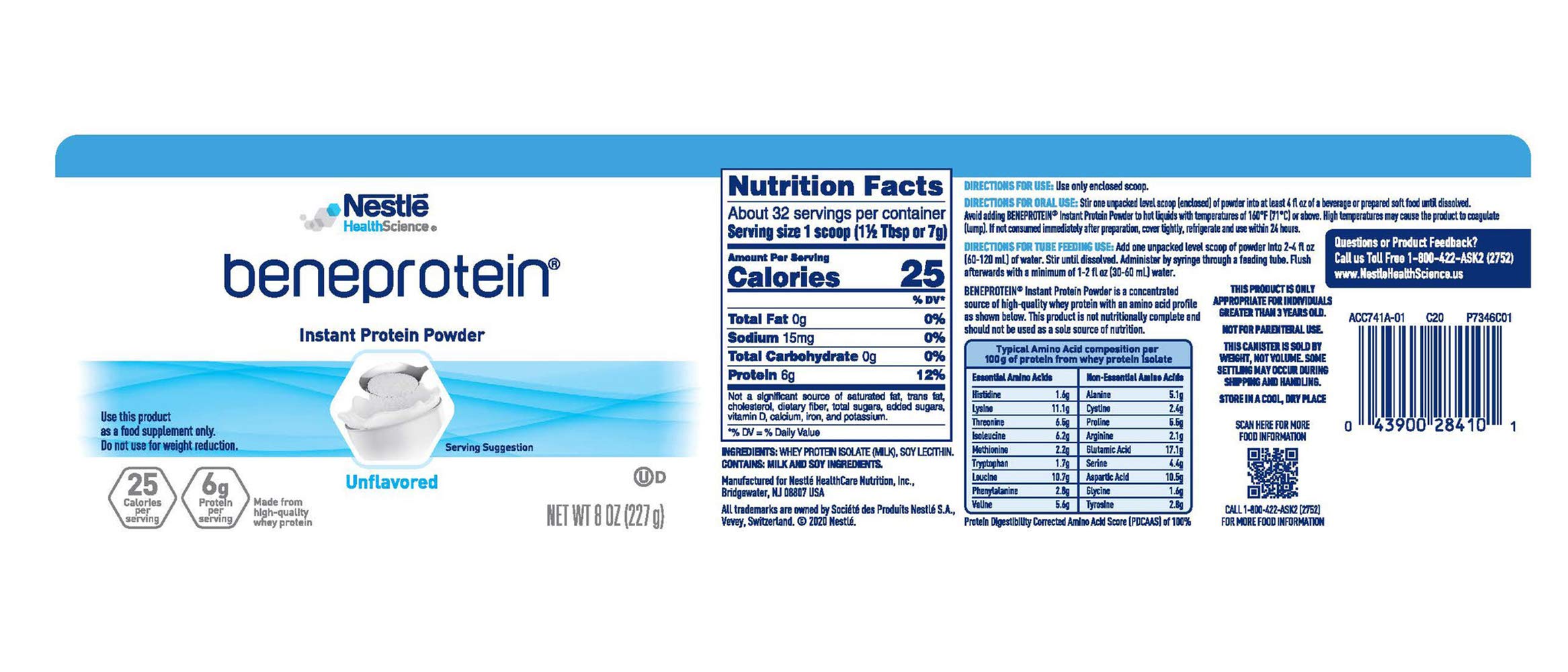 Beneprotein (8 Ounce (Pack of 3)