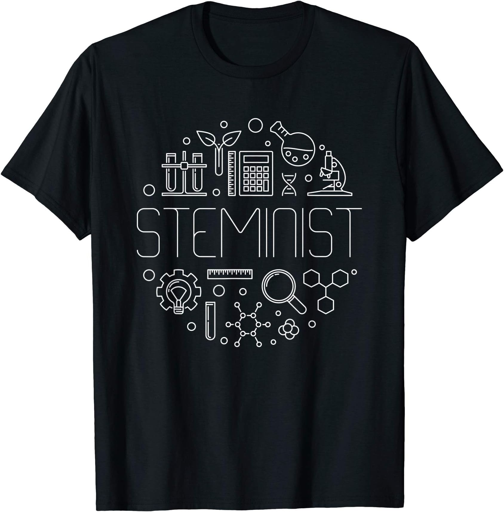 STEM Minimal T ShirtsSteminist tshirt Science, Technology, Engineering and Math T-ShirtOEKO-TEX STANDARD 100