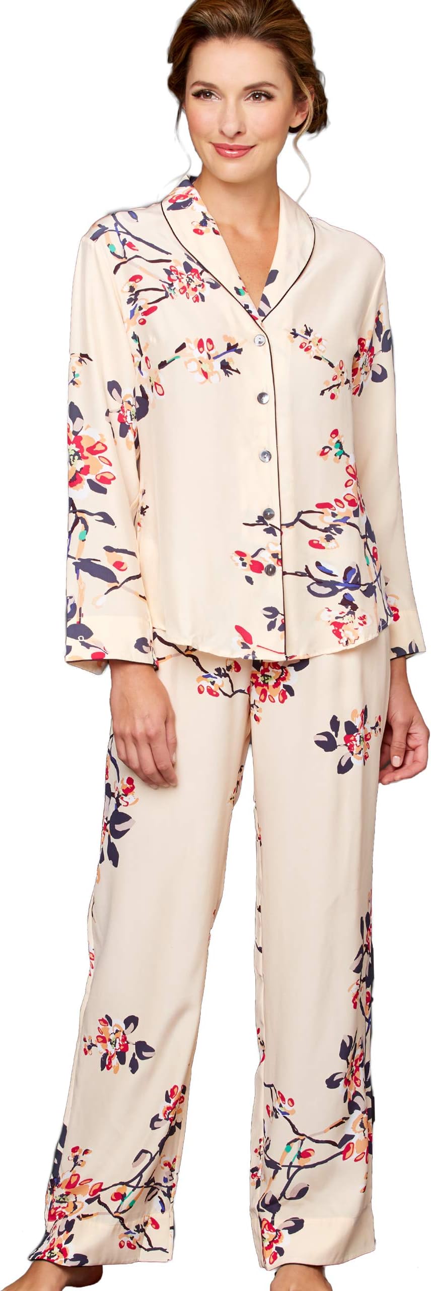Julianna RaeNatalya Women's 100% Silk Pajama, Coraline, XXL