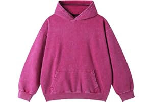 Eadali Mens Oversized Hoodies Vintage Hoodie Couples Pullover Acid Wash Hoodies for Men Streetwear Sweatshirts