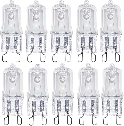 ShuoHui G9 Halogen Bulbs 33W 230V 2800K Warm White Clear Capsule Dimmable