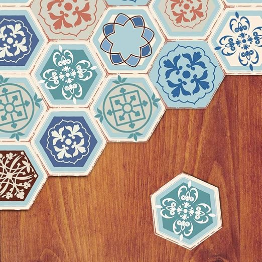 Amazon Com Floor Wall Tile Decal For Home Decor Self Adhesive