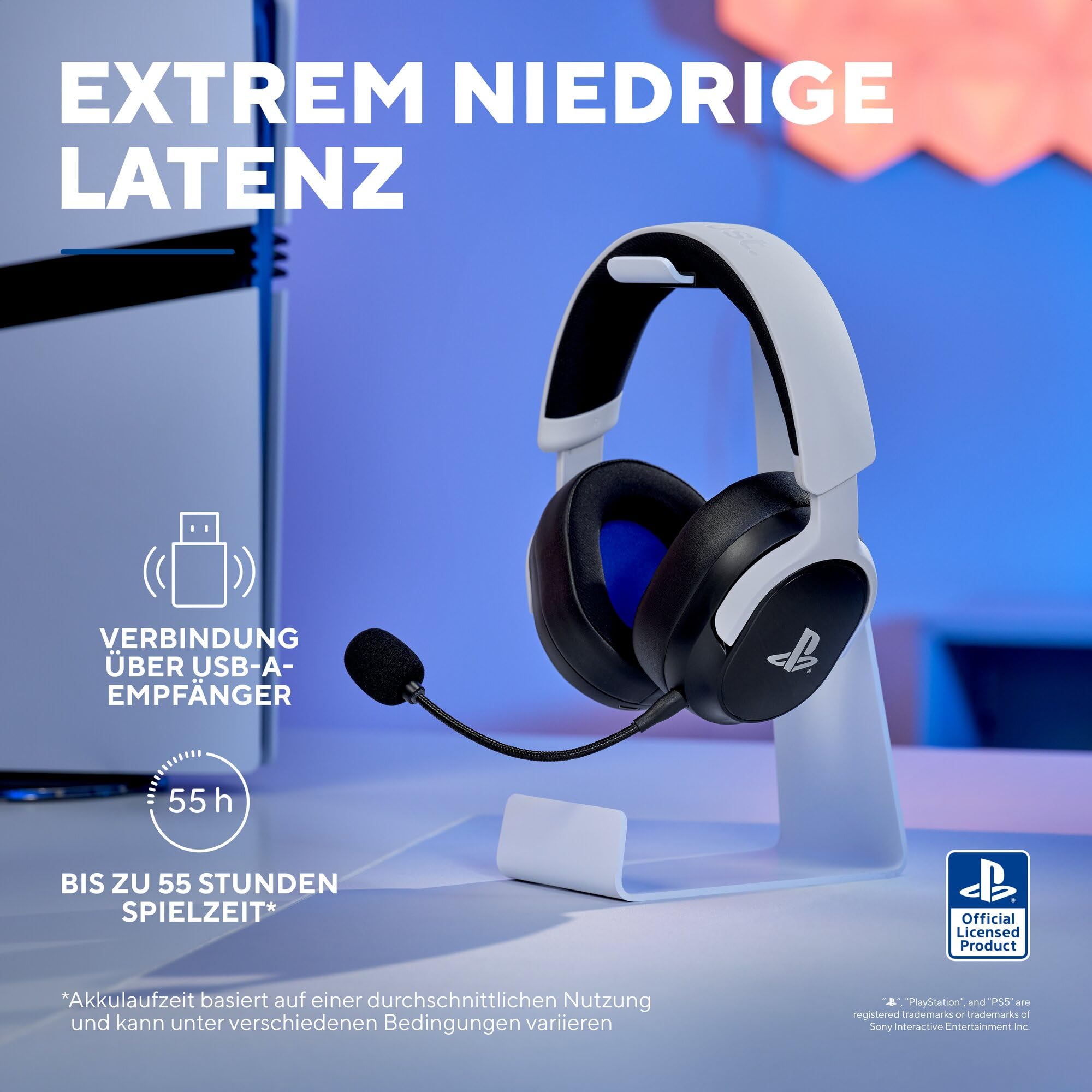 GXTrust Forta Kabelloses Gaming Headset Lizenziert für PlayStation 5 3