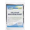 Primacare CB-6841 Emergency Foil Mylar Thermal Blanket, 82" Length x 54" Width
