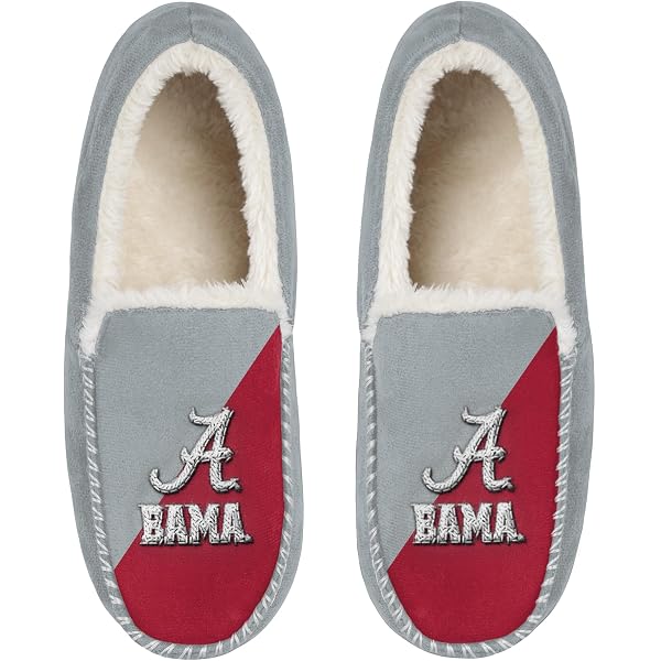 thumbnail image 2 of Kids Chiefs Slippers Foco - - NCAA FOCO Men's Big Logo Colorblock Moccasin Foco Ncaa Youth Moccasin Size 2 of 9