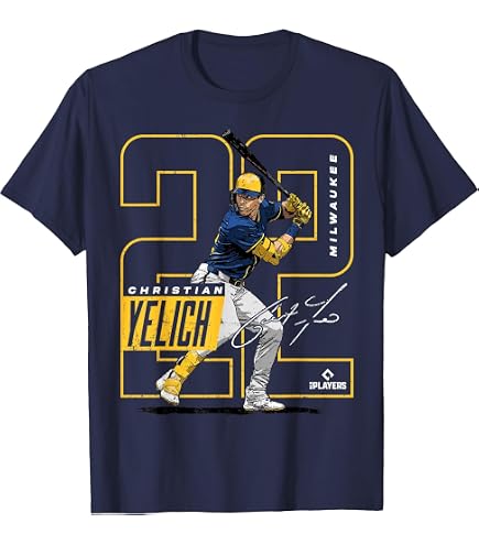 Amazon.com: Number and Portrait Jackson Chourio Milwaukee MLBPA T