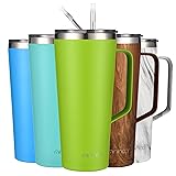 mininoo 30 oz Tumbler with Handle, Insulated Travel