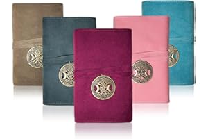 Knana 5pcs Velvet Tarot Card Holder Velvet Tarot Bags and Pouches Tarot Accessories - Moon
