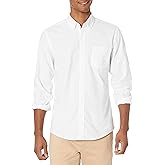Amazon Essentials Slim-Fit Dress Shirts for Men - Long-Sleeve, Pocket, Button-Down Oxford Shirt