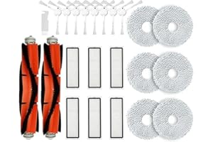 HDYSONQ US vacuum Accessory parts.vacuum Replacement Main Side Brush Hepa Filter Mop Cloth Pads Spare Parts Accessories ，Compatible For Xiaomi Robot S10+ / S10 Plus .Handheld Vacuum Cleaners Spare part