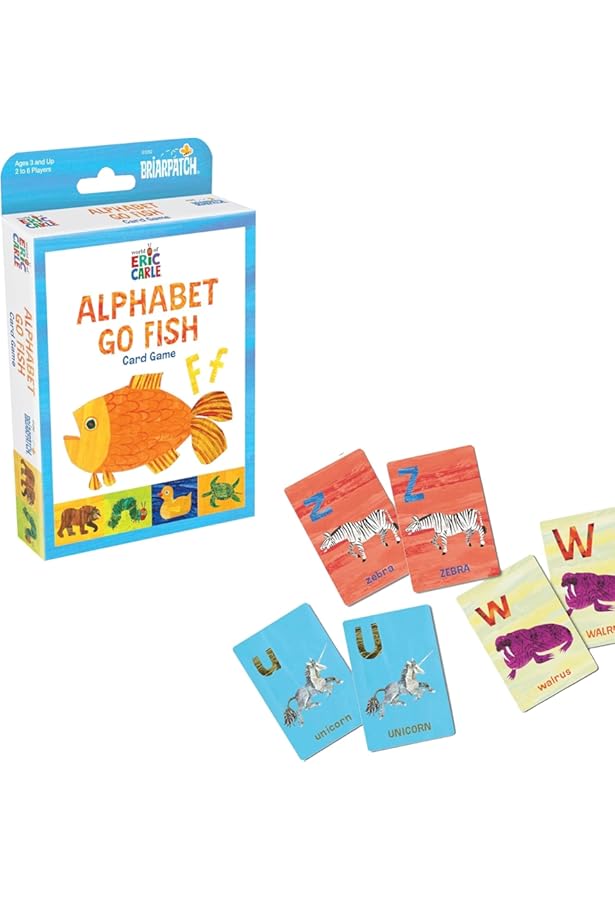 School Zone Go Fish Alphabet Game Cards: Preschool, Kindergarten