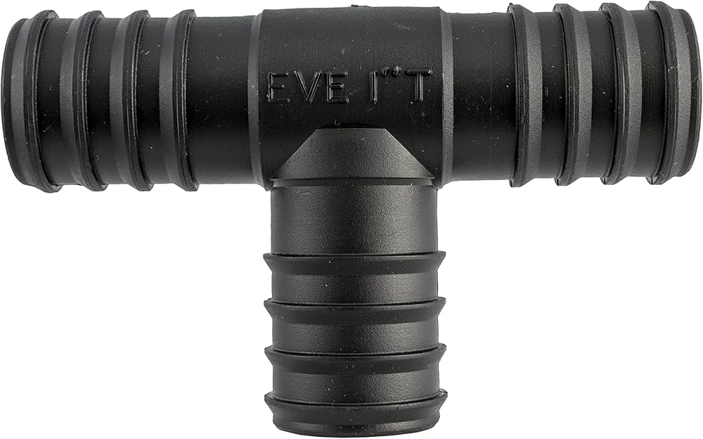 Pisces Barbed 'T' Hose Connector 25mm x 25mm x 25mm 3 Way Adapter
