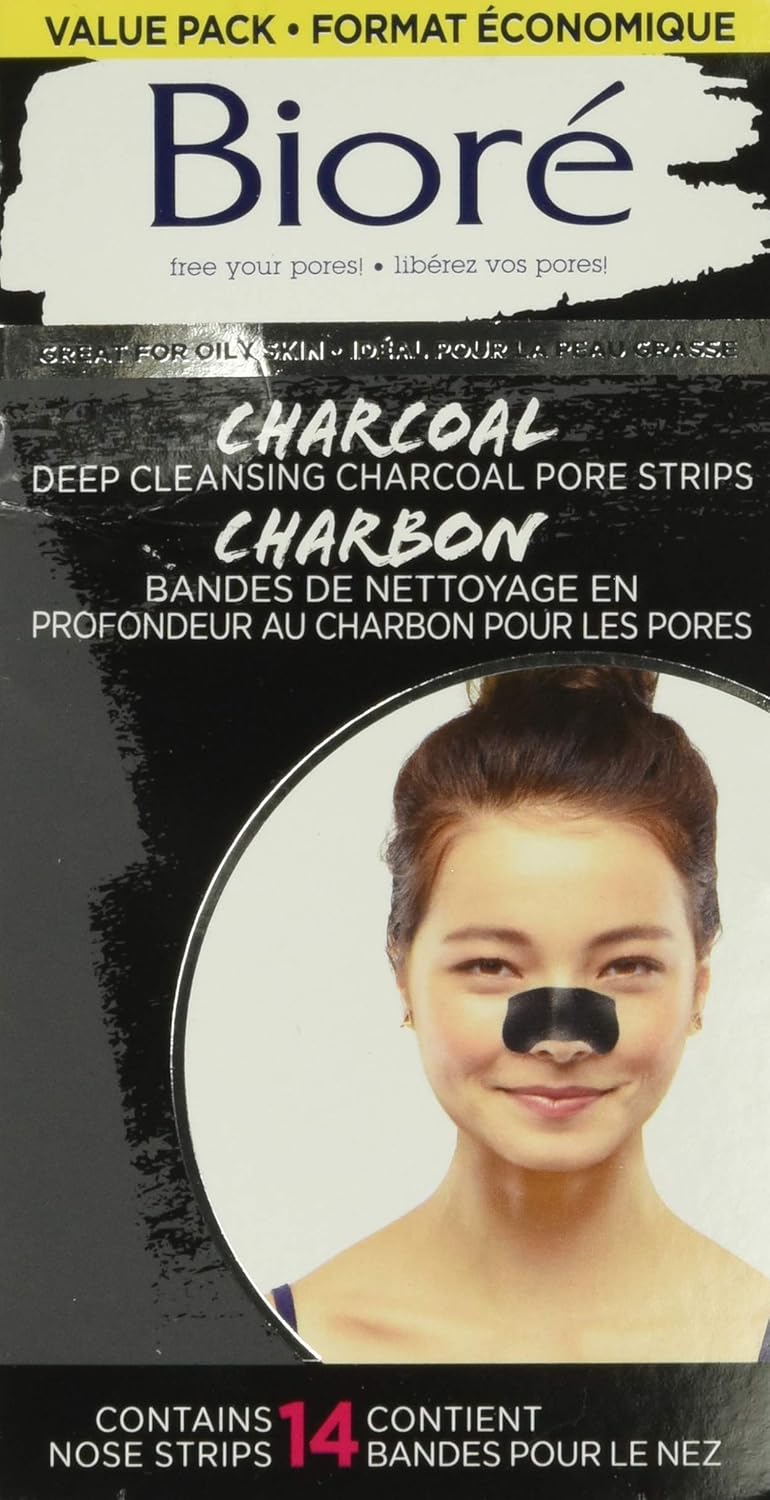 bioré deep cleansing charcoal pore strips