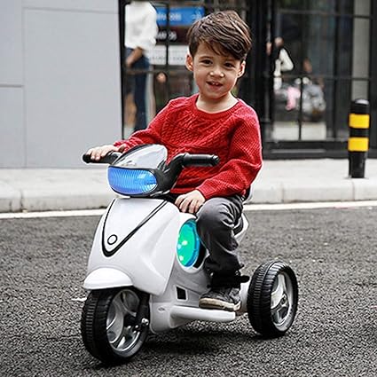 Amazon.com: Ride on Motorcycle , 6V Battery Powered 3 Wheels Electric