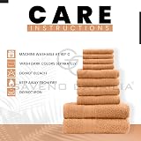 GC GAVENO CAVAILIA Towels Bale Set 10 Pc 100% Egyptian Cotton Peach view 4
