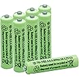 QBLPOWER Solar Light Batteries AAA Triple A NIMH 600mAh 1.2V Rechargeable for Garden Lights Remotes Mice(8Pcs)