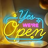 Shecina Open Signs for Business,Bright Display Size16" x 12" Open Neon Sign,USB Powered with On/Off Switch for Wall Decoration Neon Light,Perfect for Shop Window Glass Door Shop Florist Salon Cafe Bar