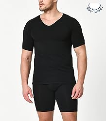 Comfneat Men's 3-Pack Undershirts Stretchy Cotton