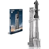 Piececool 3D Metal Puzzle Starship Rocket Metal Model Kits for Adult,Spacecraft Model Rockets 1/500 Starship Building Kit for Space Enthusiasts Best Gift Desktop