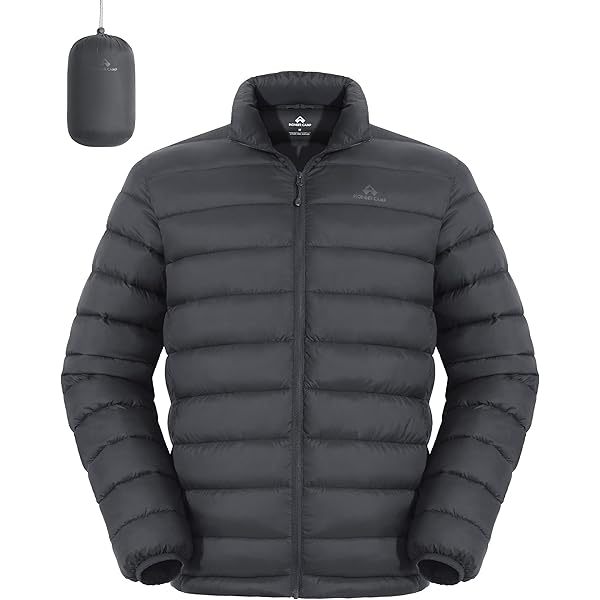 Niiyyjj Chaqueta De Plumón Cálida De Longitud Media Acolchada De Algodón Grande Para Hombre De Invierno Para Hombre, Gris
