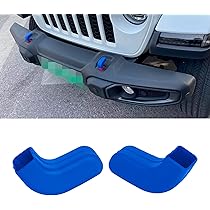 Gladiator JT Accessories SQQP Green Bumper Tow Hook Covers - 2PCS For Jeep Wrangler JK/JL/JLU & Gladiator JT Jeep JL Exterior Parts