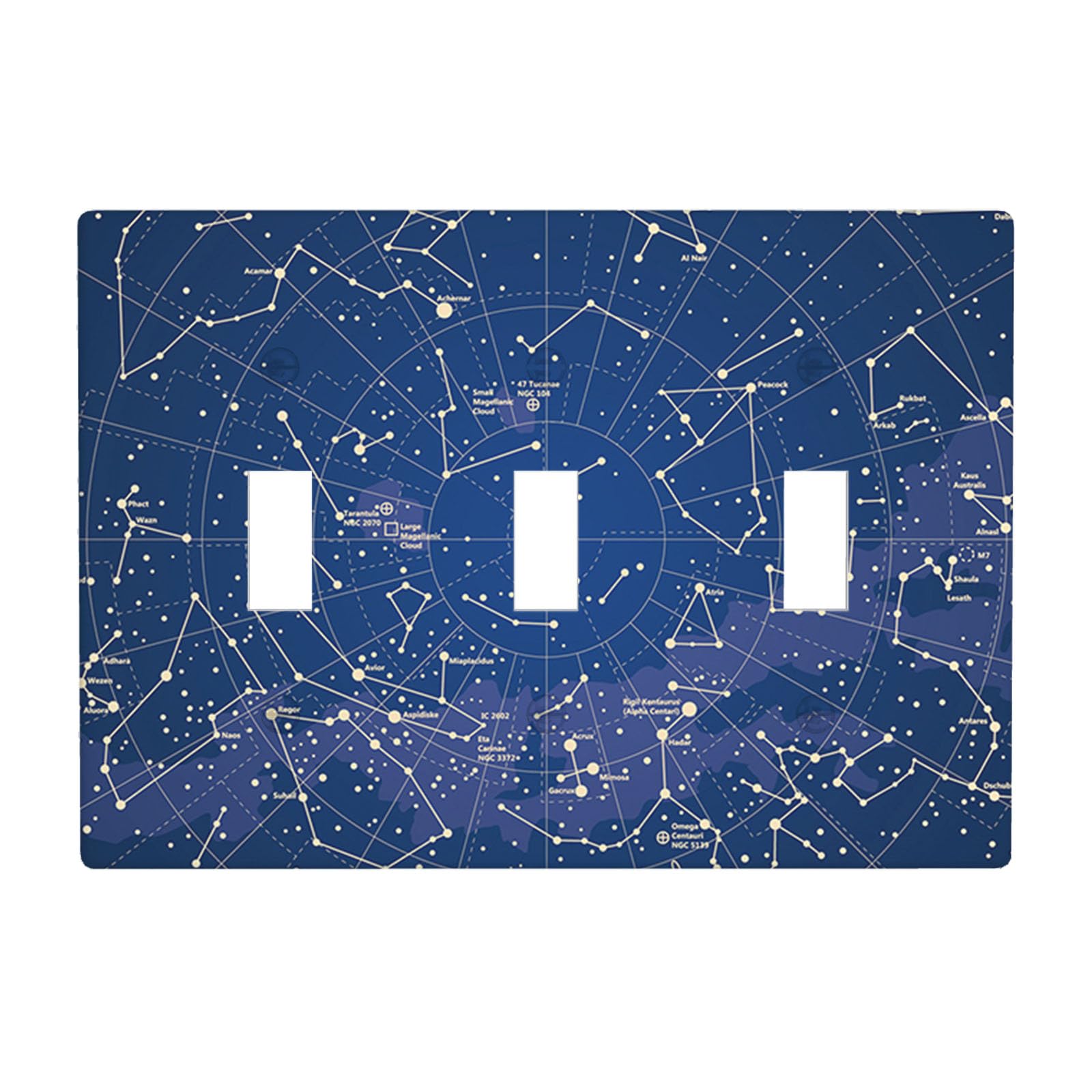 Moslion Star Map Constellation Triple Gang Toggle