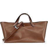 M-ioi-M 2Pcs Set, Large Coated Leather Tote Bag for Women, Casual Designer Detachable Crossbody Shoulder Bag,Top Handle Purse