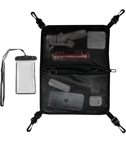 Sac Thermique étanche Pour Paddleboard - Boîte De Rangement Nourriture, 30x20x7 Cm, Nylon Noir, Avec Poches Organisateur - 4