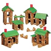 Tumble Tree Timbers Wood Building Set &ndash; 450 Pieces. Build Log Cabins. Educational STEM Toy