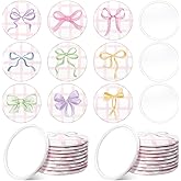 Cinnvoice 36 Pcs Bow Party Favors Mini Compact Mirror Bulk Coquette Aesthetic Party Favors Little Pocket Mirrors for Women Girl Birthday Valentine's Day Gifts (Stylish Style,Multicolor)