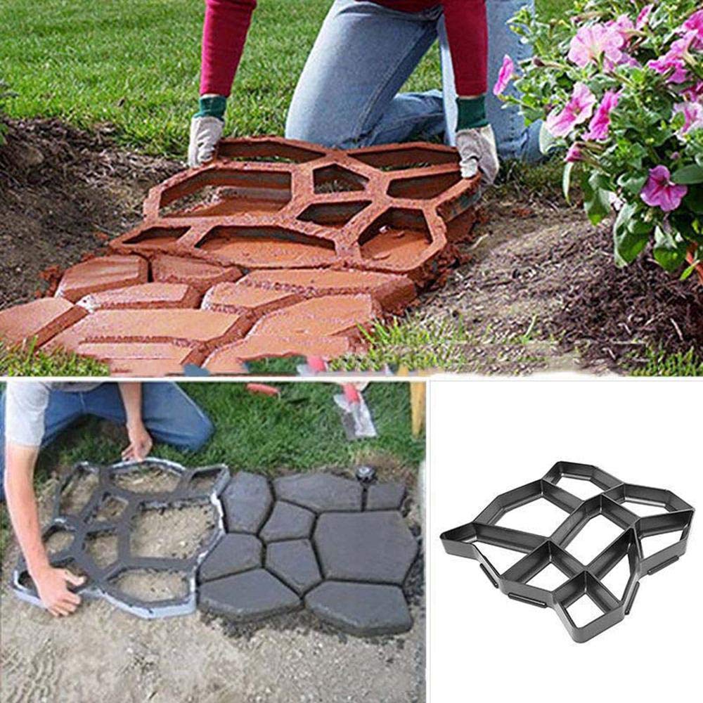 Lesgos Diy Reusable Concrete Path Maker 13 7 Stepping Stone Paver