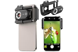 KOOLERTRON Kolertron Phone Microscope Lens,150X Phone Microscope for CPL Lens/LED/UV Light, Mini Pocket Digital Microscope, Portable Pocket Phone Microscope Lens Attachment,iPhone/Andriod Phone Compatible