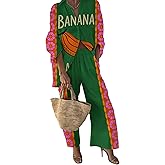 Kubsid Women Outfits Sets Casual Floral Button Down Shirt Wide Leg Pants Beach Sexy Matching Sleepwear Workout Sets L Green Pink