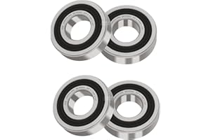 XIKE 4 Pcs Bearings 3/4" x1-5/8 x1/2", Double Rubber Seals and Pre-Lubricated, Deep Groove Ball Bearing Compatible with 1630-2RS.
