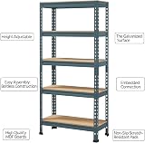 Yaheetech 2 Pack Heavy Duty 5 Tier Shelving Unit 750kg Capacity Neptune Blue view 7