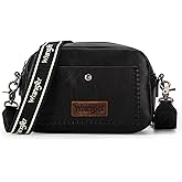 Wrangler Crossbody Purses for Women Trendy Camera Snapshot Bag with Wide Strap
