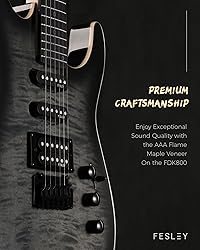 Fesley Electric Guitar, Full Size Solid Body