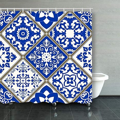 BLANKNTC Azulejo de Mosaico sin Costura Motivos victorianos Fondos de