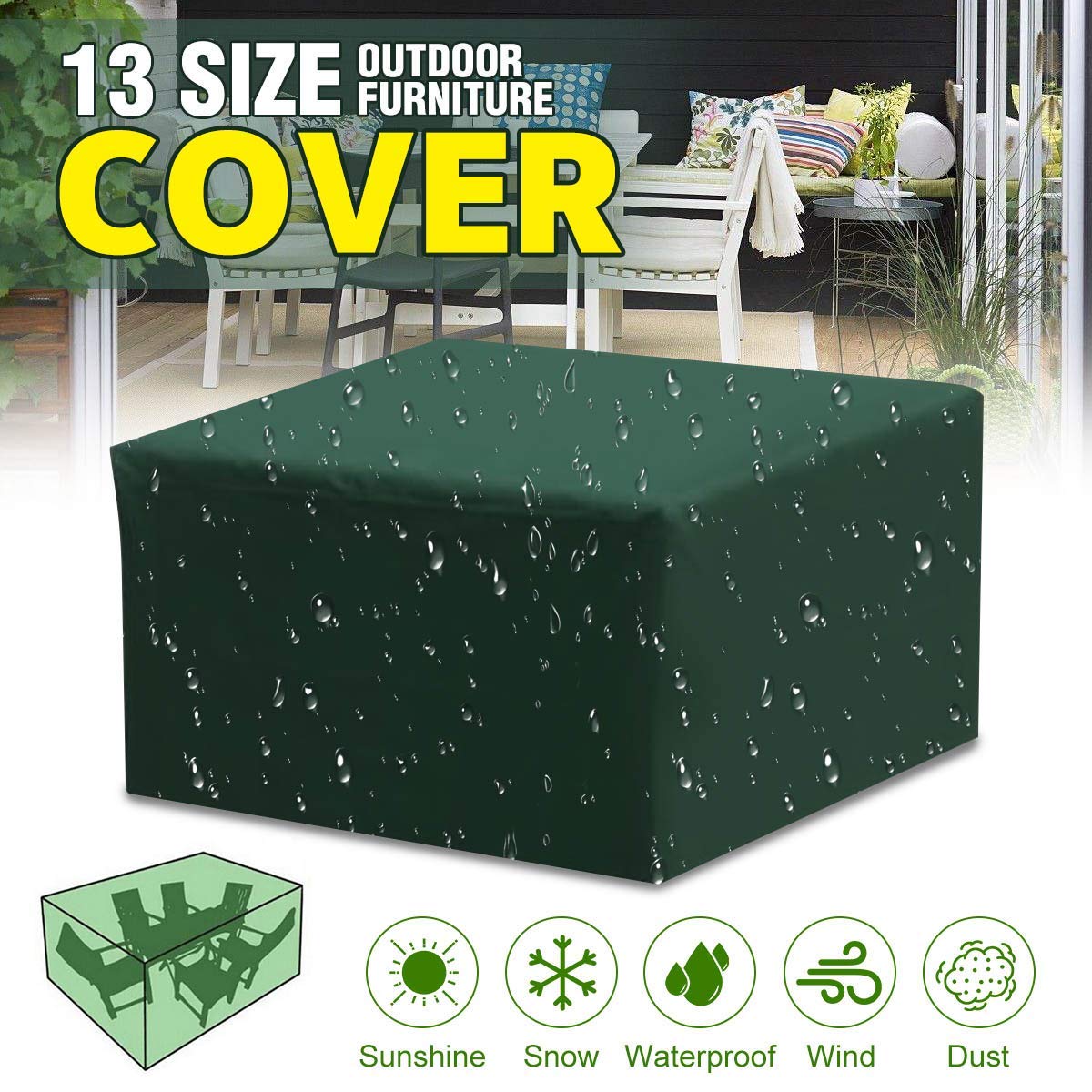 Best patio furniture cover zipper oval
