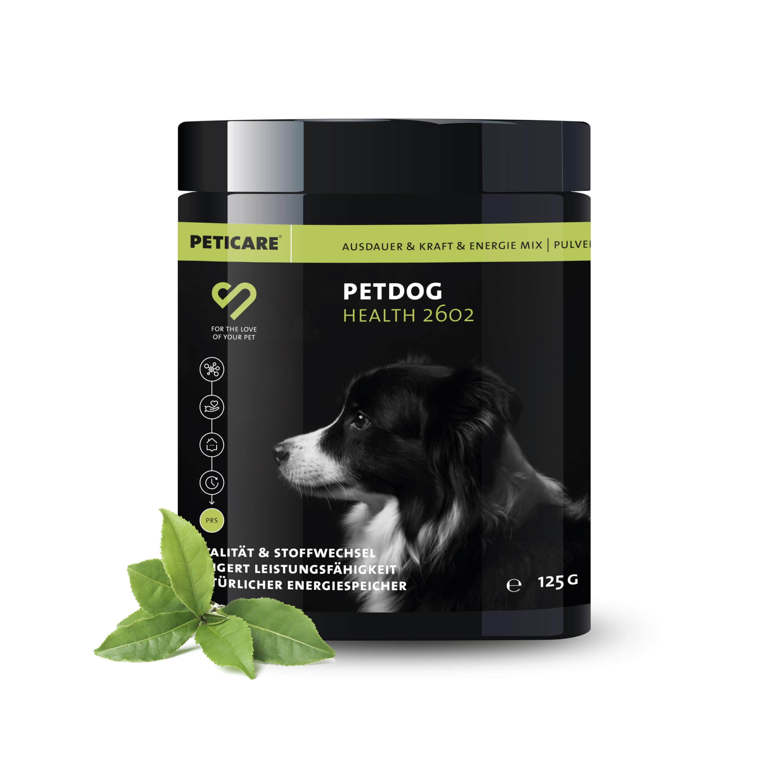 Peticare Aliment complémentaire pour chiens sportifs | Poudre de soutien pour l'endurance et la vitalité | Avec collagène et oméga-3, pour la santé des articulations, la régénération musculaire |
