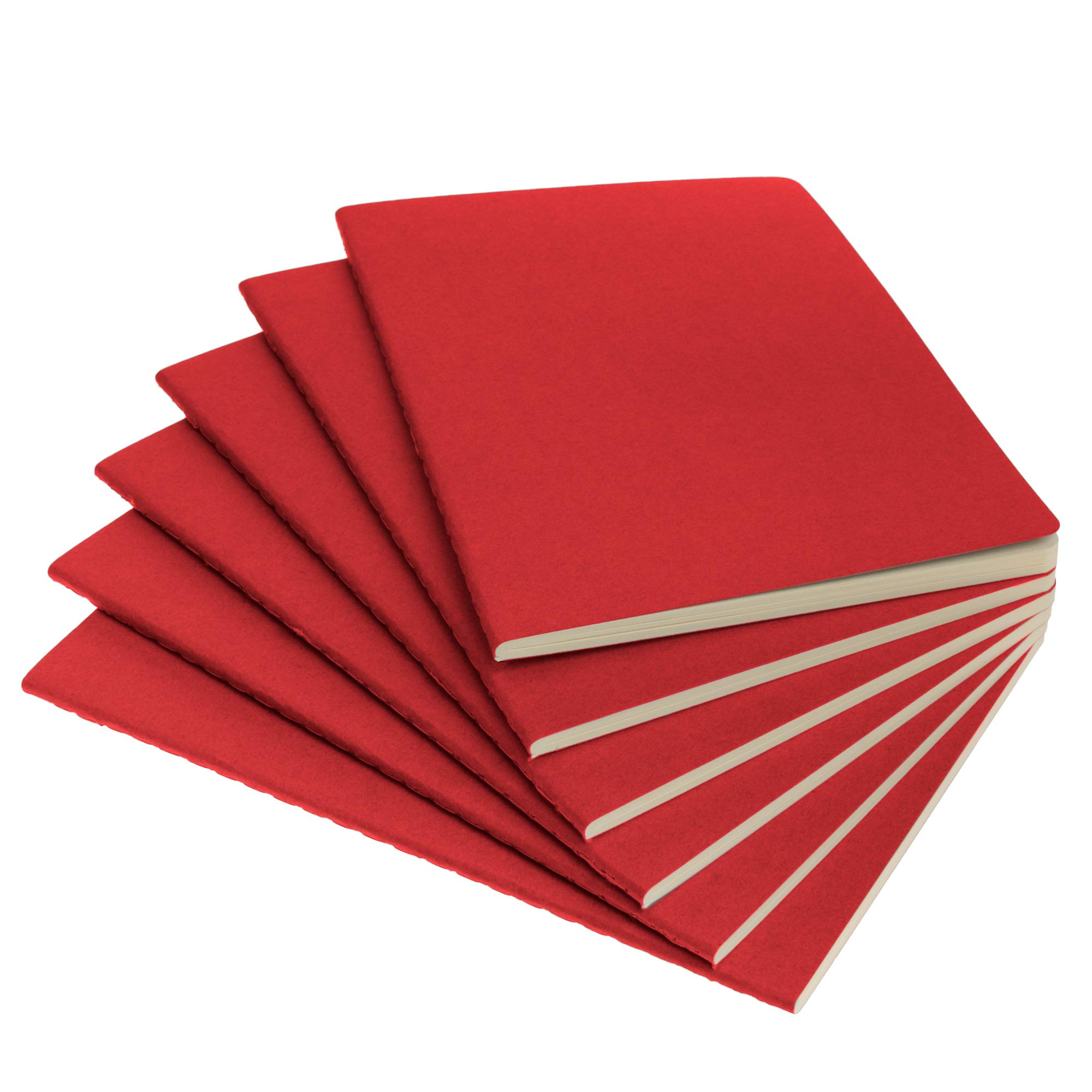 Stringless Red Notebook Simply Genius Notebooks for Work - A5 College Ruled Notebook - 5.5 x 8. ...