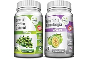 GREENATR Pure Green Coffee Bean Extract + Pure Garcinia Cambogia Extract - Weight Management Bundle - 120 Veggie Capsules