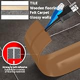 MeYuxg Floor Cord Cover 3cm x 1m Heavy Duty Cable Protector Light Brown view 5