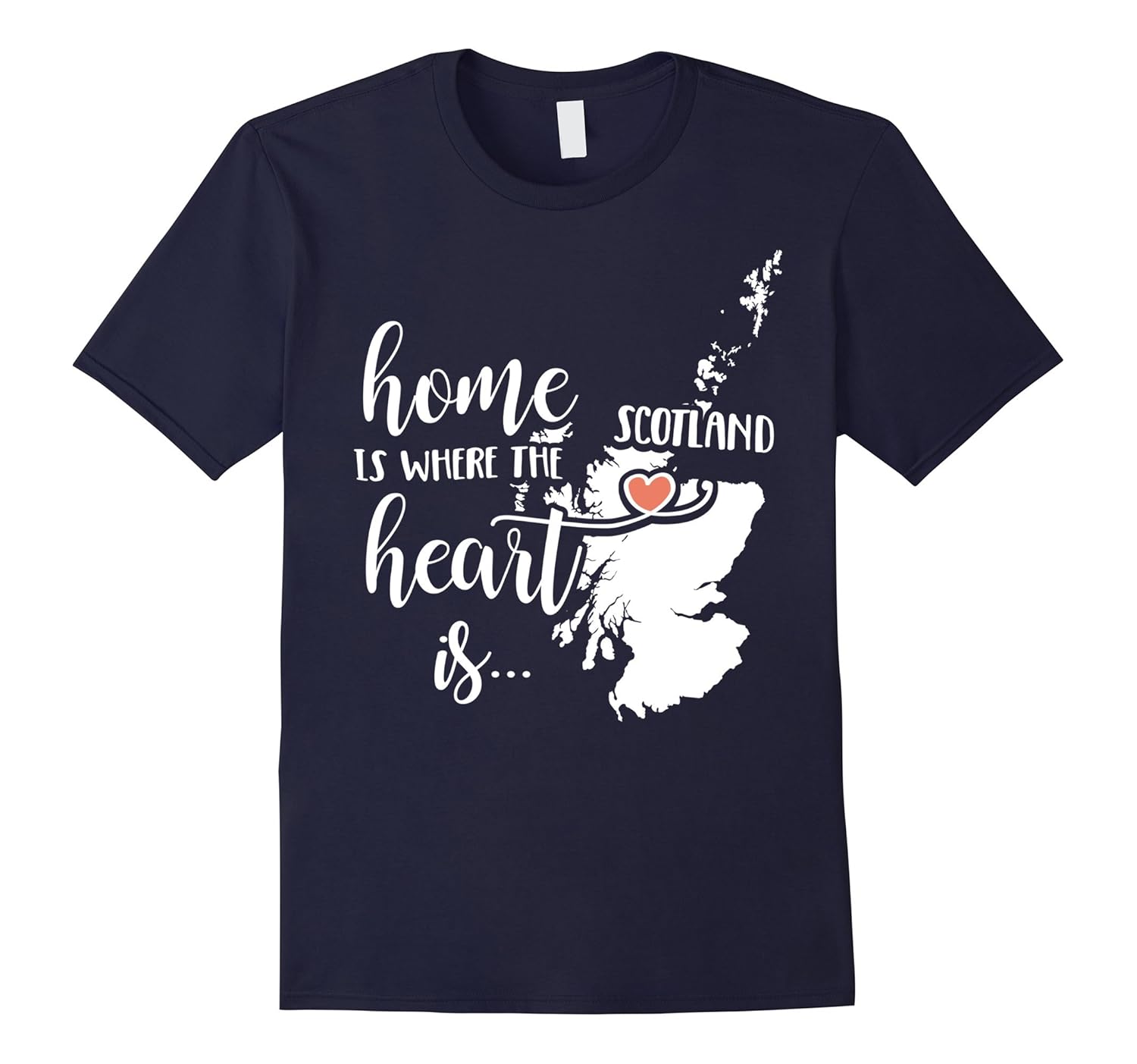 Scotland T-Shirt - Home is Where the Heart Is!-Rose