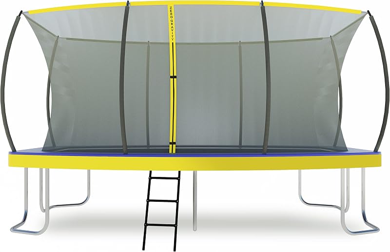 ZERO GRAVITY Ultima 5 Rectangular Trampoline 15ft x 10ft with Safety Net