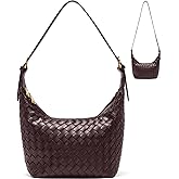 Shoulder Bag Handbags Women's Crossbody Woven Clutch Purses for Women Tote Bags Adjust Strap Hobo with Zip Closure